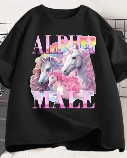 Cream Alpha Unicorn Shirt
