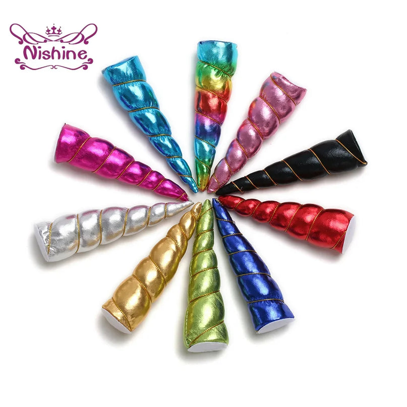 White Fluffy Unicorn Horn 3-Piece Pack