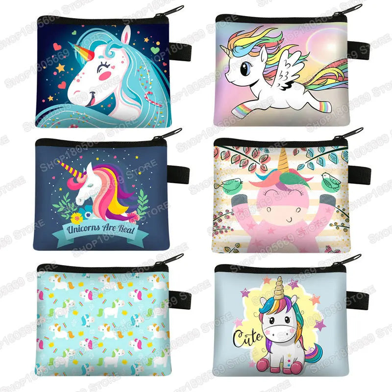 Fantasy Unicorn Print Purse