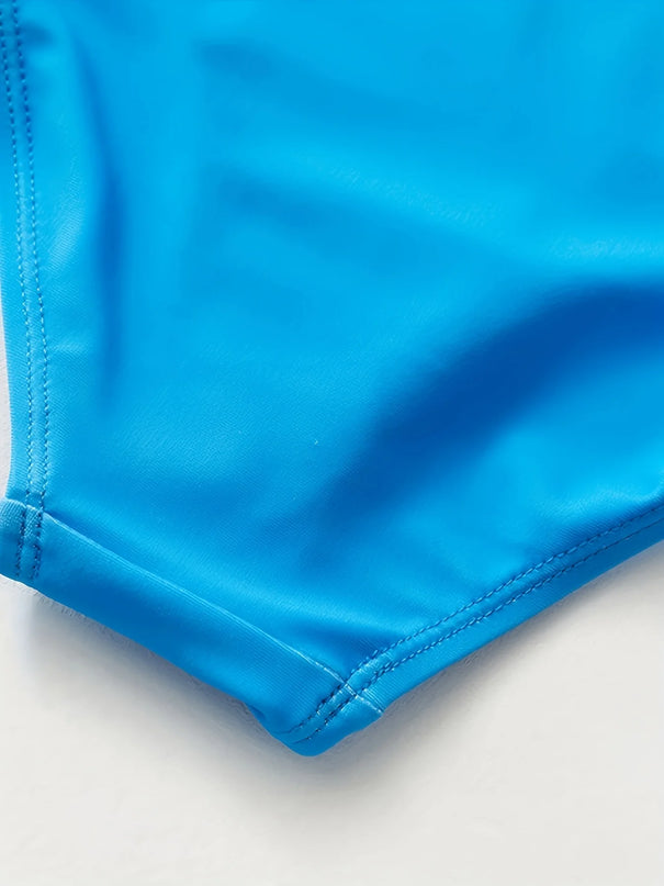 Blue Rainbow Little Girls Swimsuit