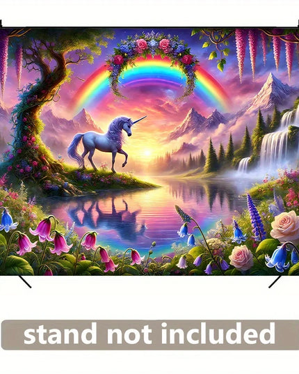 Magical Rainbow Unicorn Tapestry