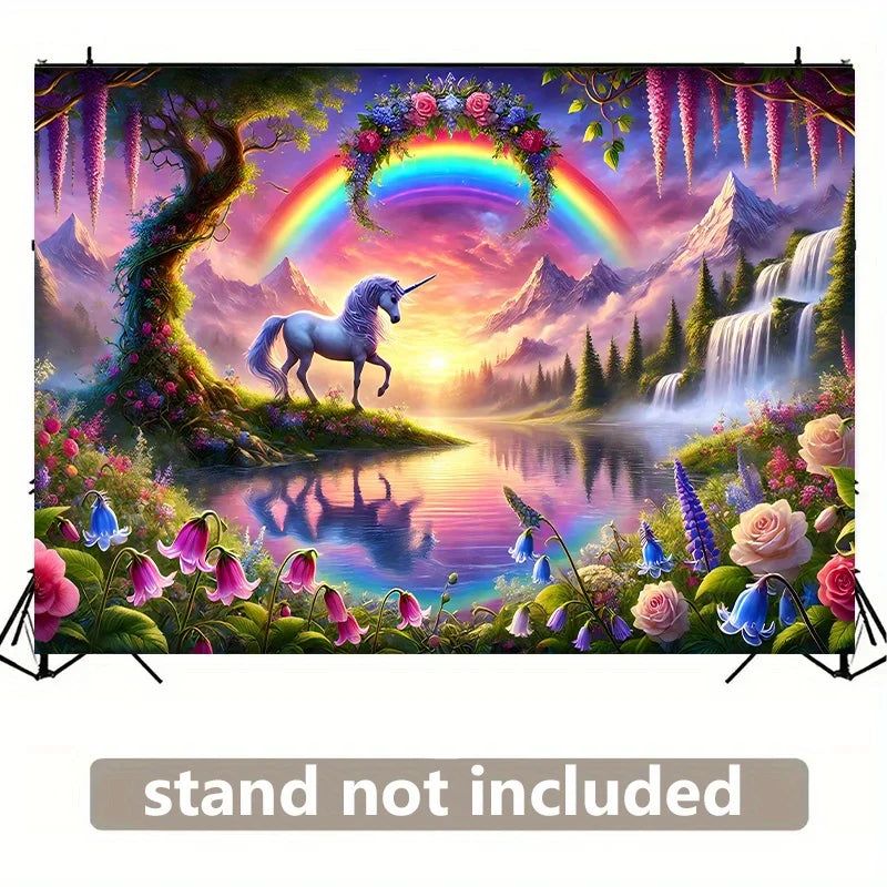 Magical Rainbow Unicorn Tapestry