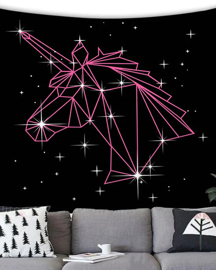 Magical Waterfall Unicorn Tapestry