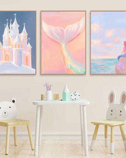Dreamy Pastel Unicorn Wall Art