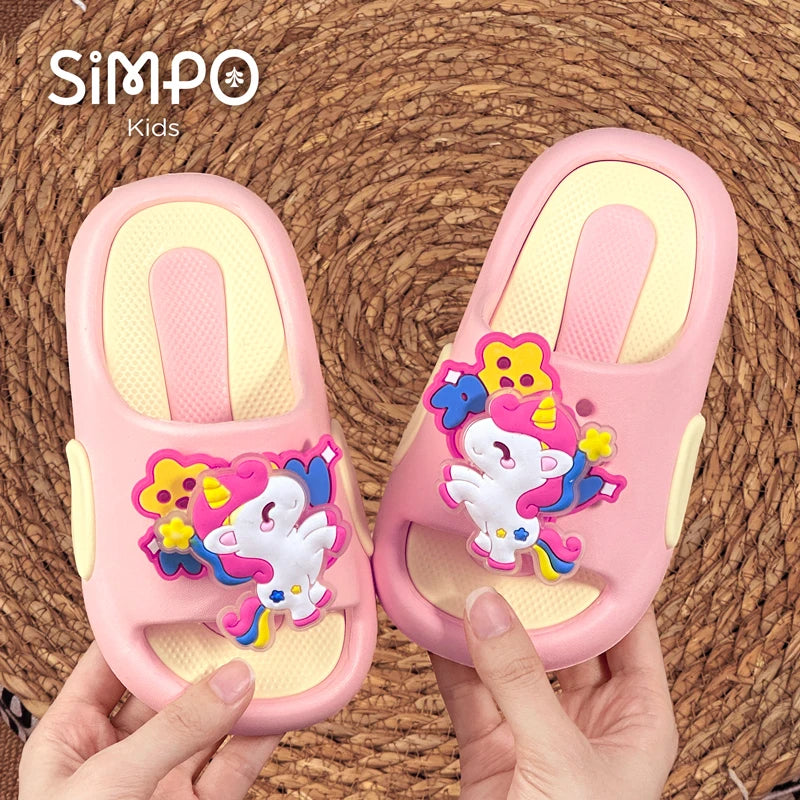 Fun Purple Spinning Unicorn Slides