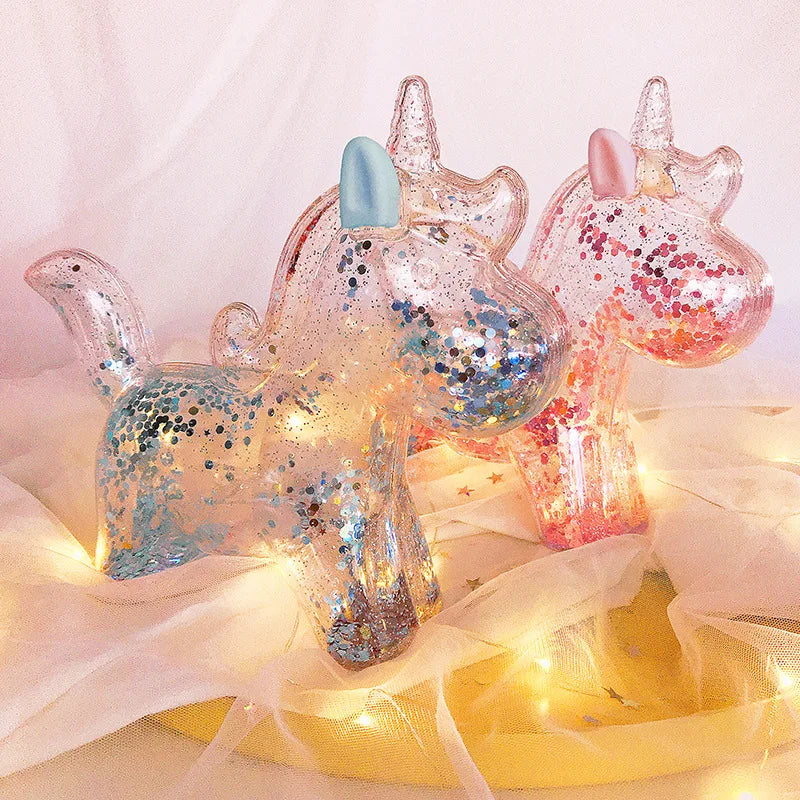 Pink Glitter Unicorn Piggy Bank
