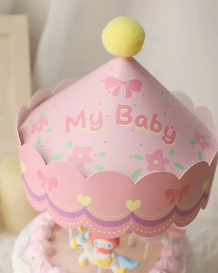 Kawaii Cat Resin Unicorn Cake Topper