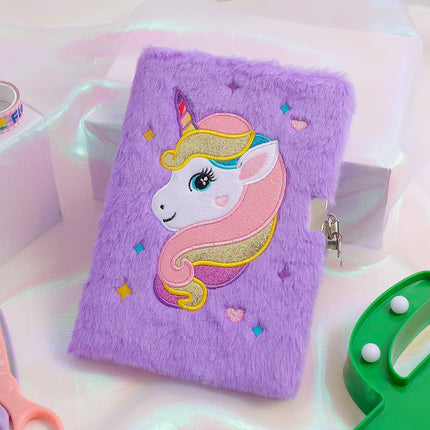 Purple Unicorn Diary Notebook