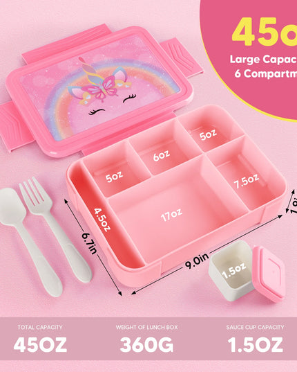 Rainbow Unicorn Bento Lunch Box