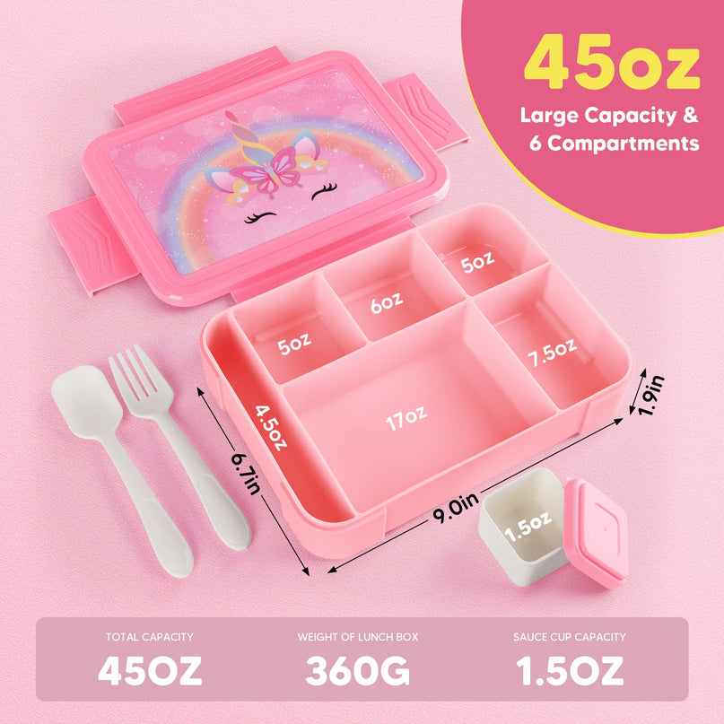 Rainbow Unicorn Bento Lunch Box