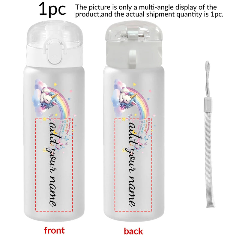 Magical White Unicorn Water Bottle