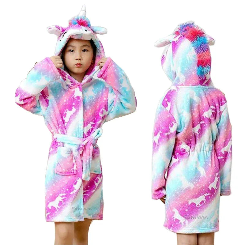 Pink Galaxy Fun Unicorn Robe