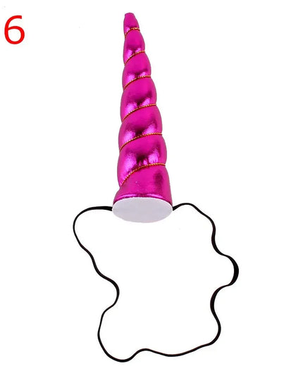 Hot Pink Metallic Unicorn Horn