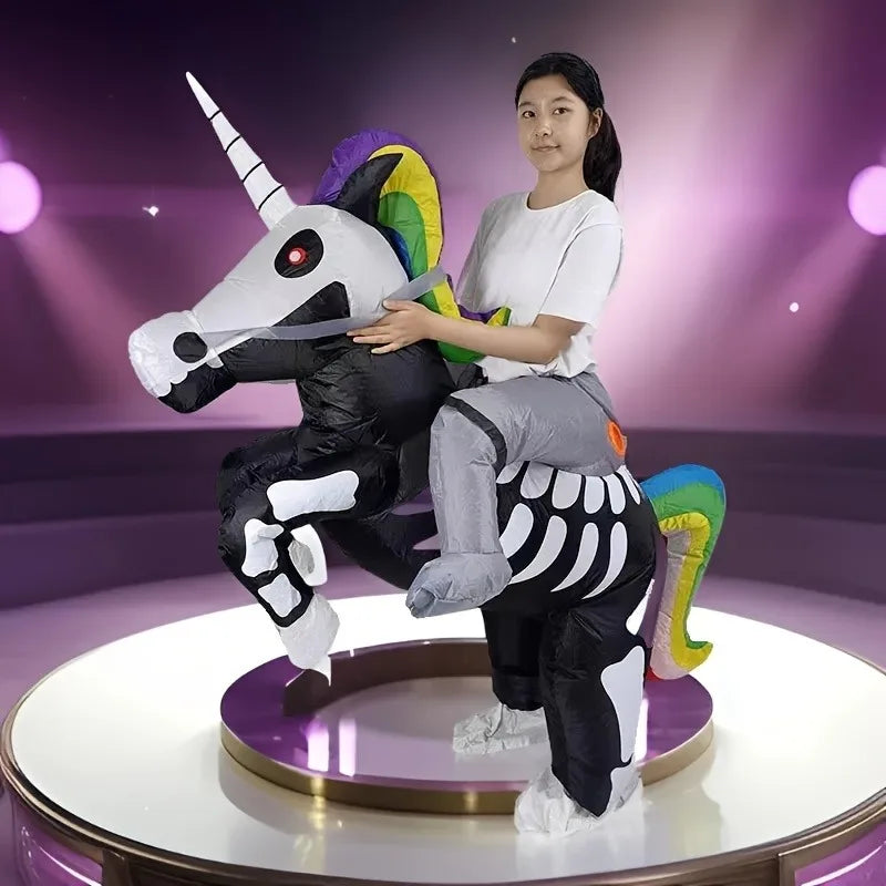 Skeleton Unicorn Rider Costume