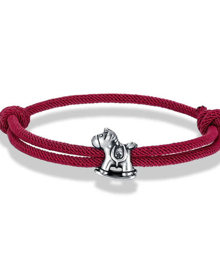 Wine Red Unicorn Bracelet