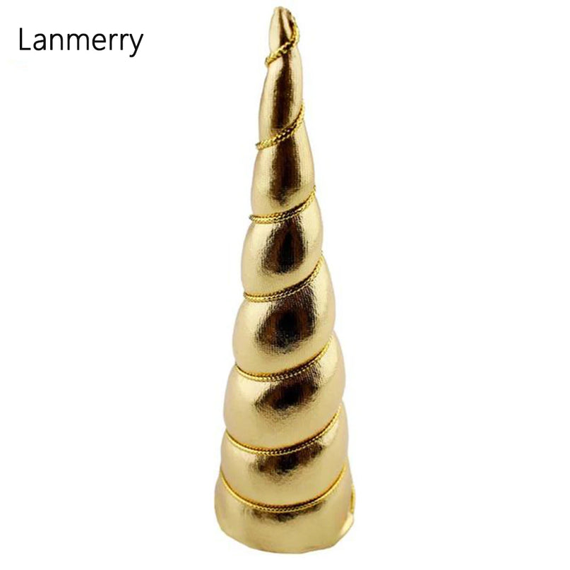 10PCS Gold Mermaid Unicorn Horns