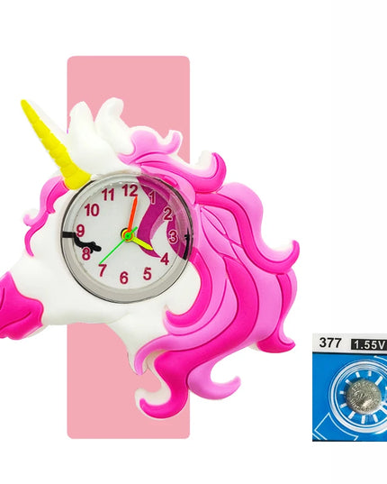 Pink Unicorn Slap Watch