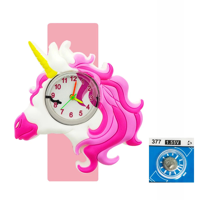 Pink Unicorn Slap Watch