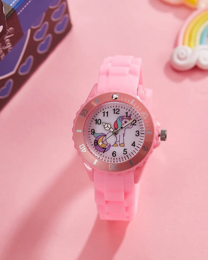 Pink Unicorn Sport Bezel Watch