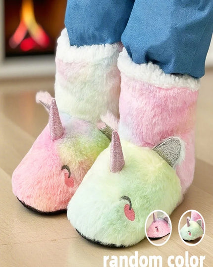 Rainbow Unicorn Bootie Slippers