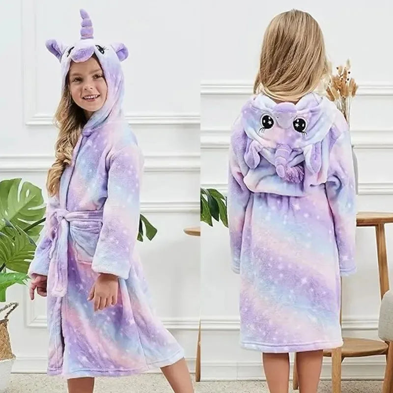 Pink Blue Gradient Unicorn Robe