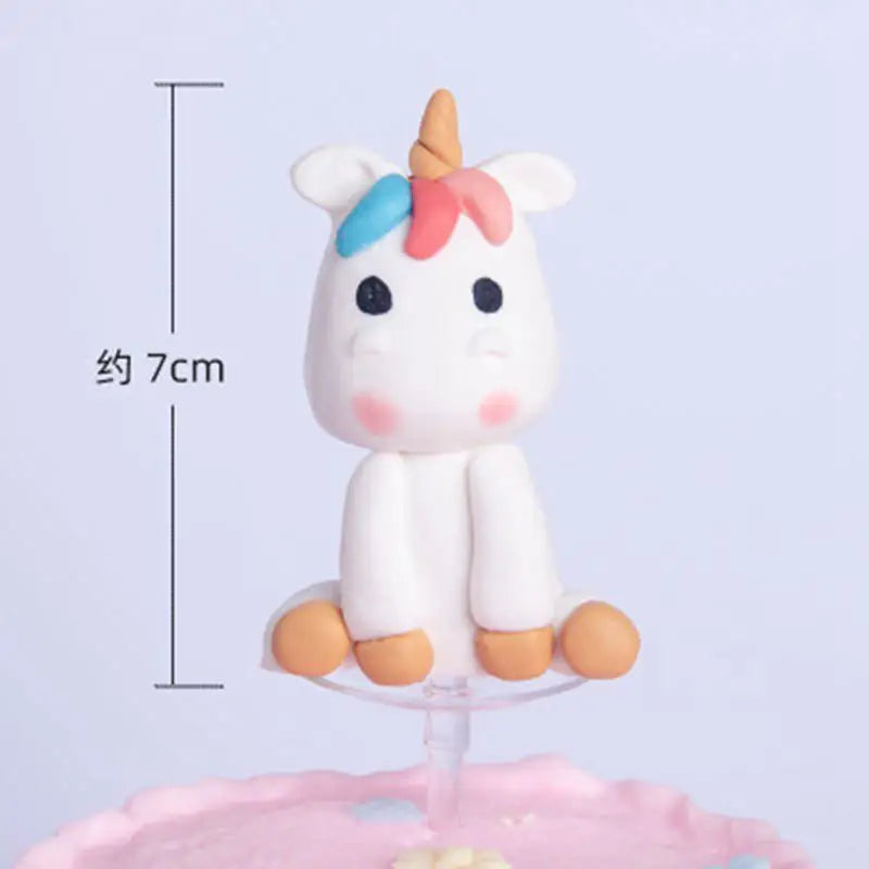 Chibi Sitting Unicorn Cake Topper