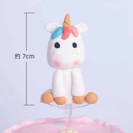 Chibi Sitting Unicorn Cake Topper