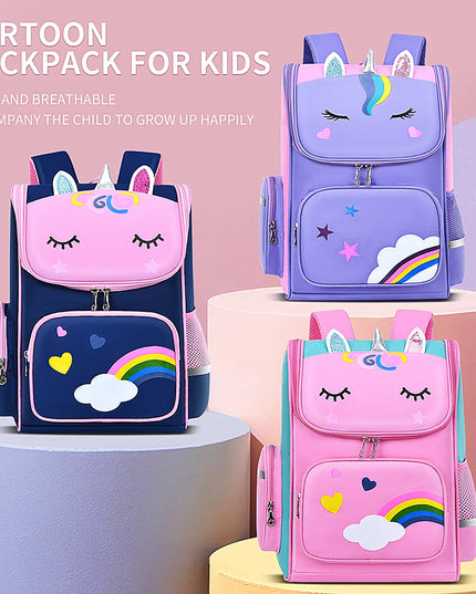 Navy Unicorn Elementary Backpack