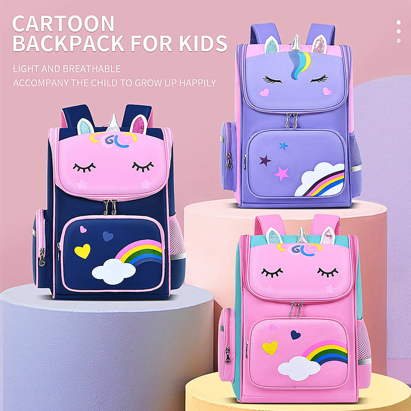 Navy Unicorn Elementary Backpack