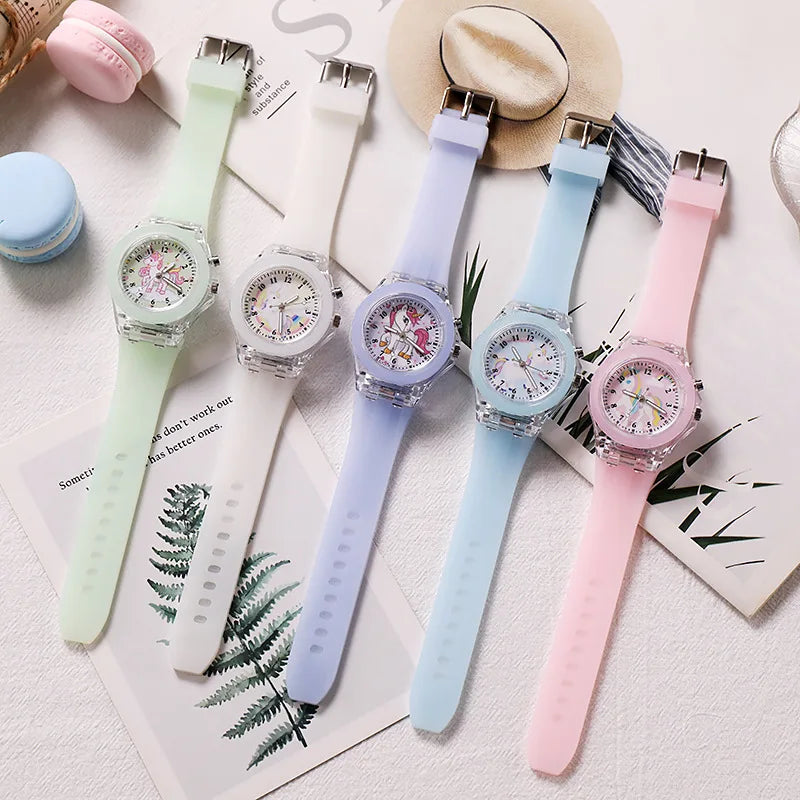 Glitter Rainbow Unicorn Watch