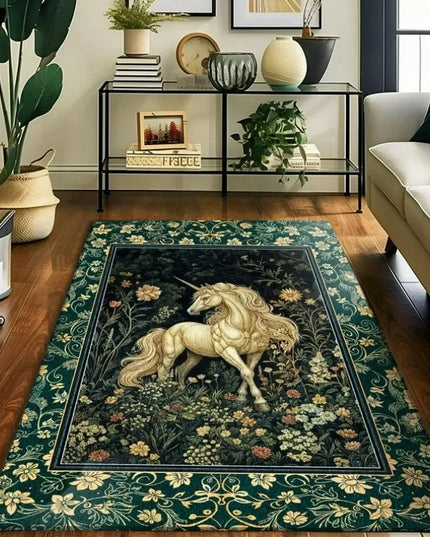 Enchanted Garden Unicorn Rug