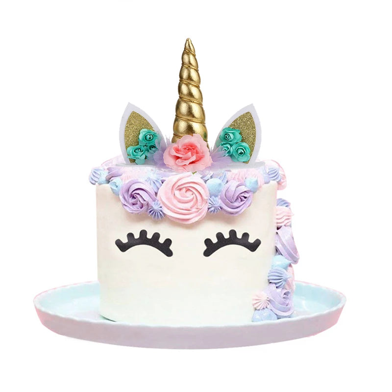 Holographic Unicorn Cake Topper