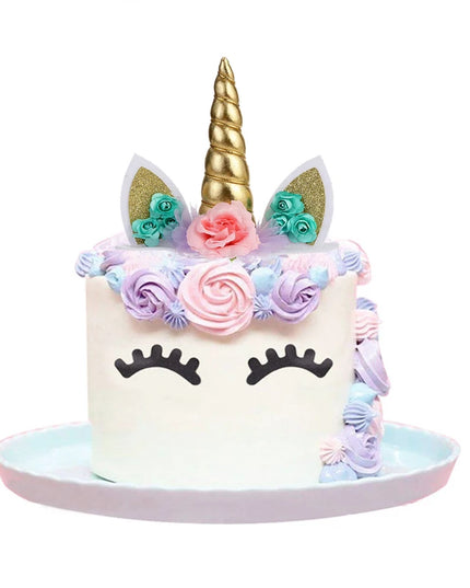 Rose Gold Unicorn Cake Topper