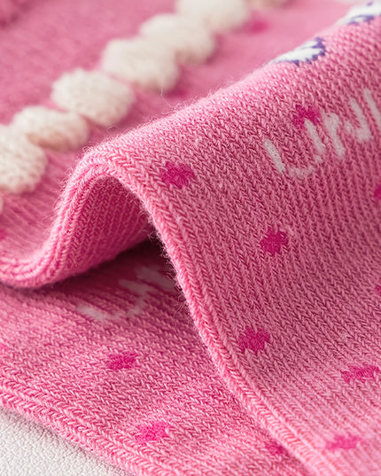 Kids Unicorn Floor Socks - 5-Pack Grips