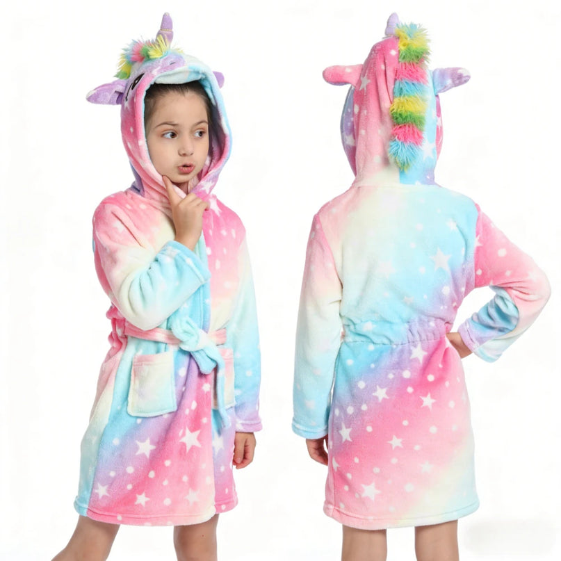 Pastel Star Unicorn Lounge Robe