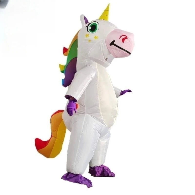 Unicorn Inflatable Costume Mascot Style