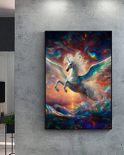 Unicorn Girls Room Wall Art Print