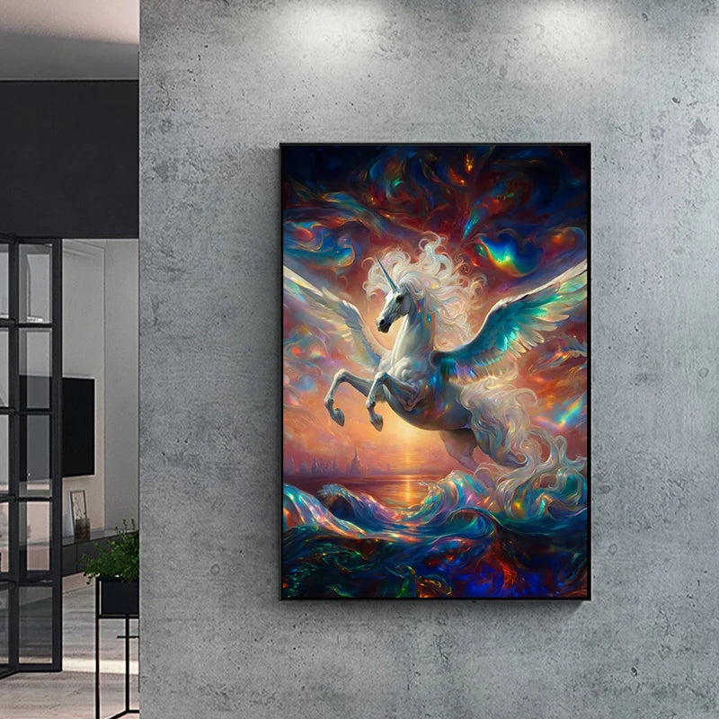 Unicorn Girls Room Wall Art Print