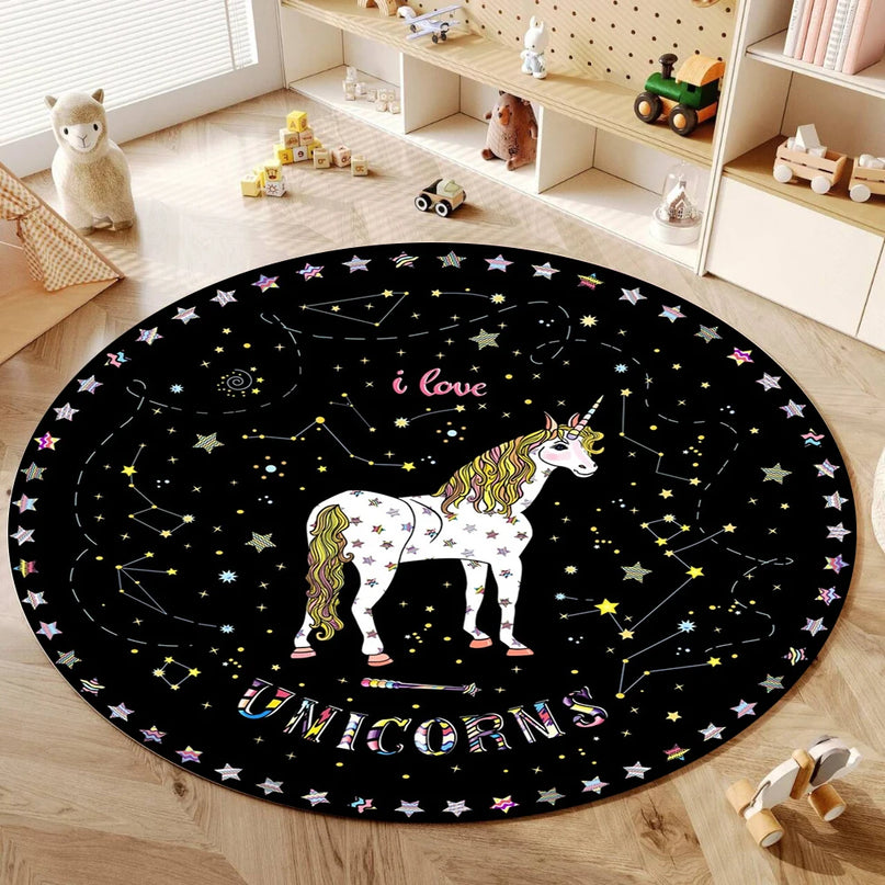 Starry Night Unicorn Rug