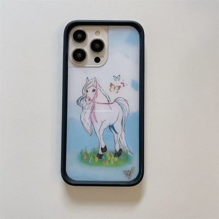 Butterfly Meadow Unicorn White Case