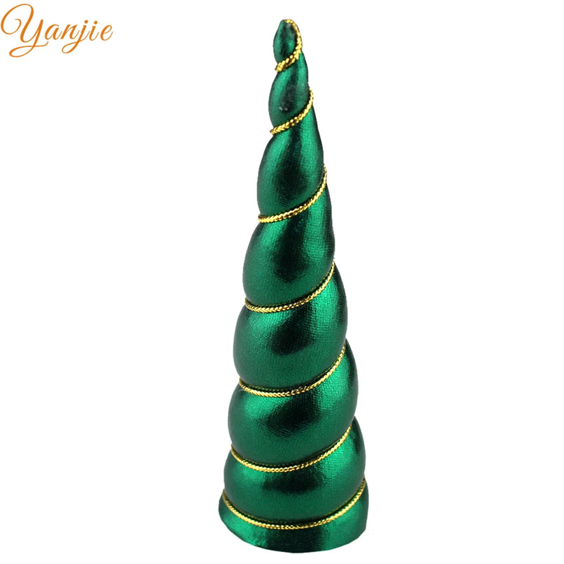 10PCS Emerald Green Unicorn Horns