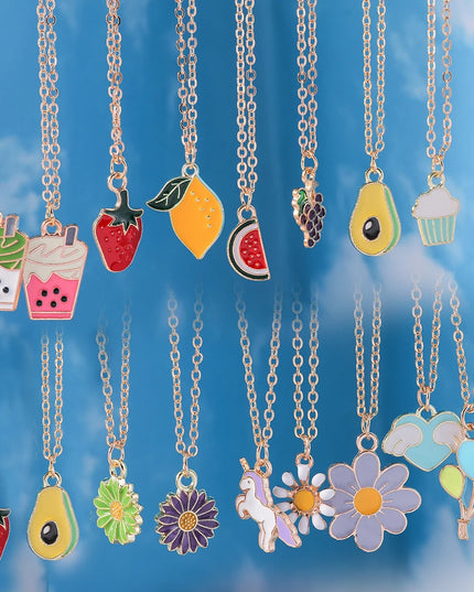 Cute Enamel Unicorn Necklace