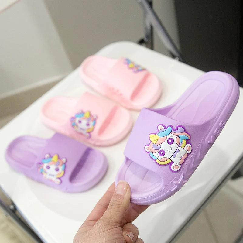 Purple Charm Unicorn Slippers