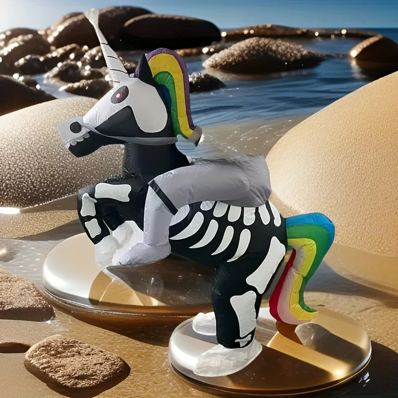 Skeleton Unicorn Rider Costume