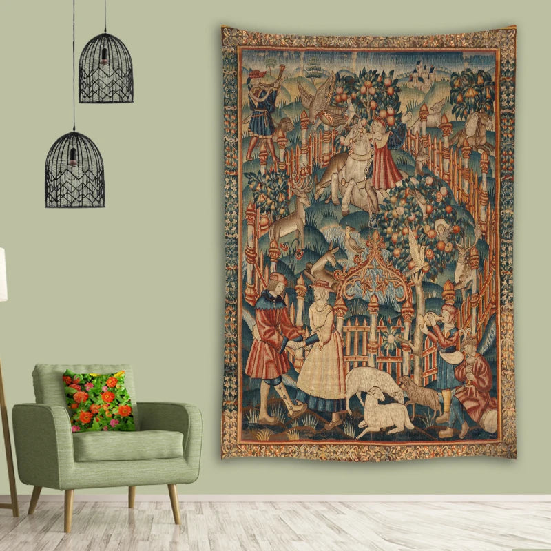 Medieval Unicorn Tapestry