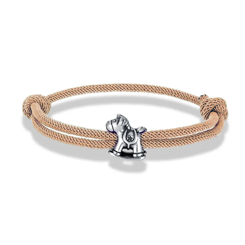 Champagne Unicorn Cord Bracelet
