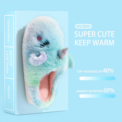 Cozy Fluffy Unicorn Winter Shoes