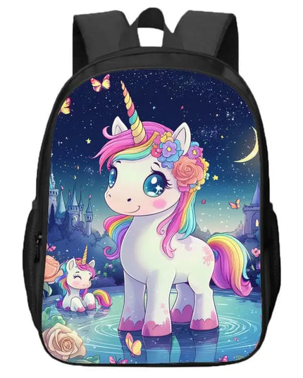 Kawaii Unicorn Double Layer Backpack