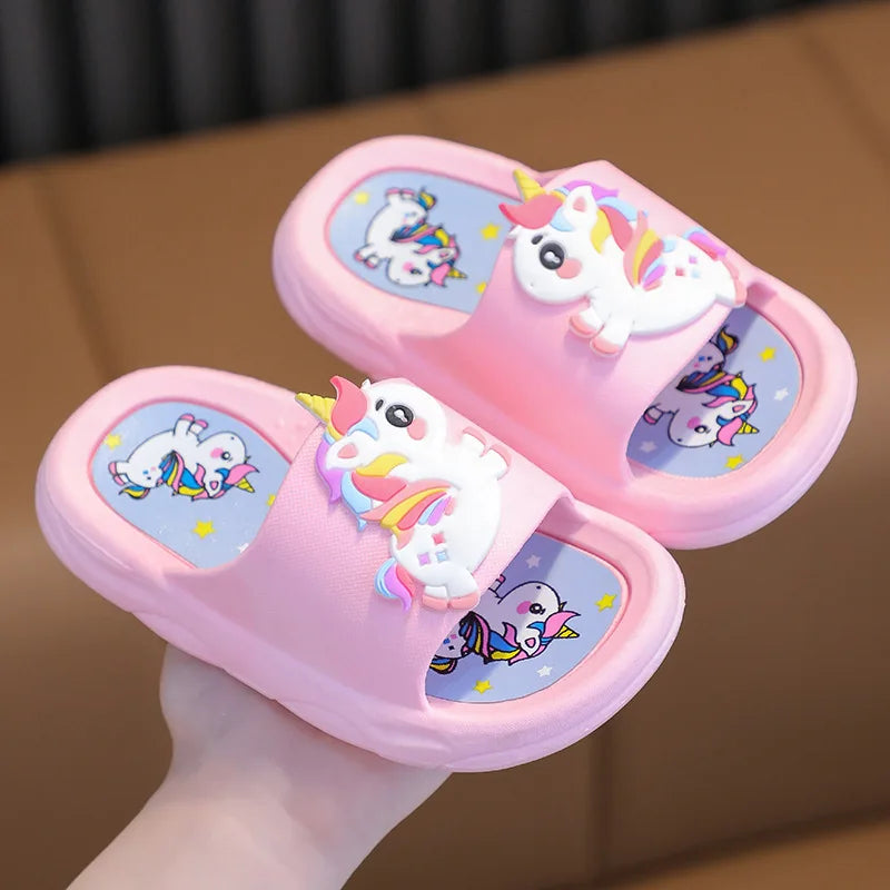 Bouncy Unicorn Platform Slippers