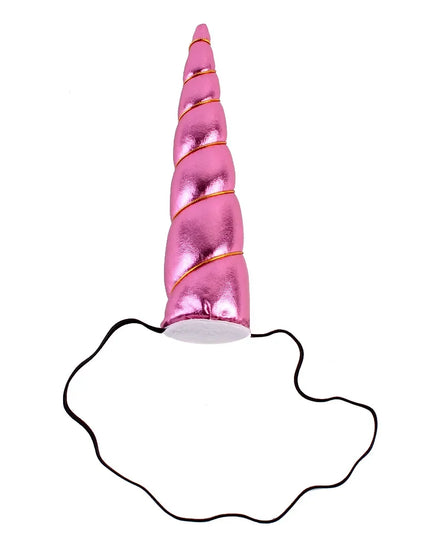 Hot Pink Metallic Unicorn Horn